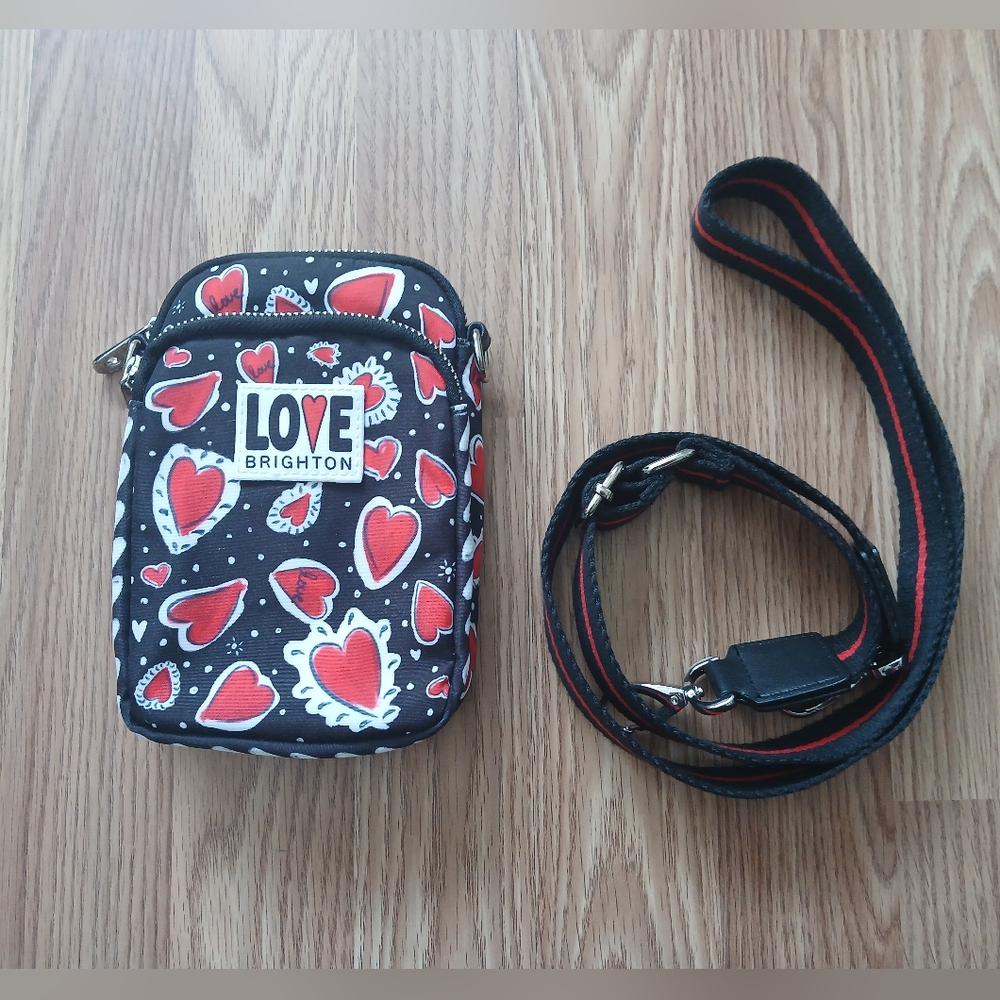 Love Brighton Heart Print Crossbody Bag